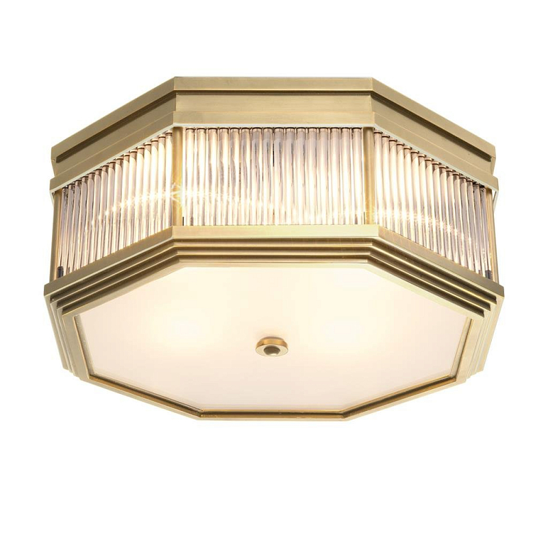 Потолочный светильник Ceiling Lamp Bagatelle Antique brass Латунь Античная полированная Прозрачное Стекло Потолочный светильник Ceiling Lamp Bagatelle Antique brass Латунь Античная полированная Прозрачное Стекло в Челябинске | Loft Concept
