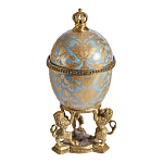 Шкатулка на величественных львах из фарфора с бронзовыми элементами Eden Garden варинант исполнения - 4 | Loft Concept в Челябинске