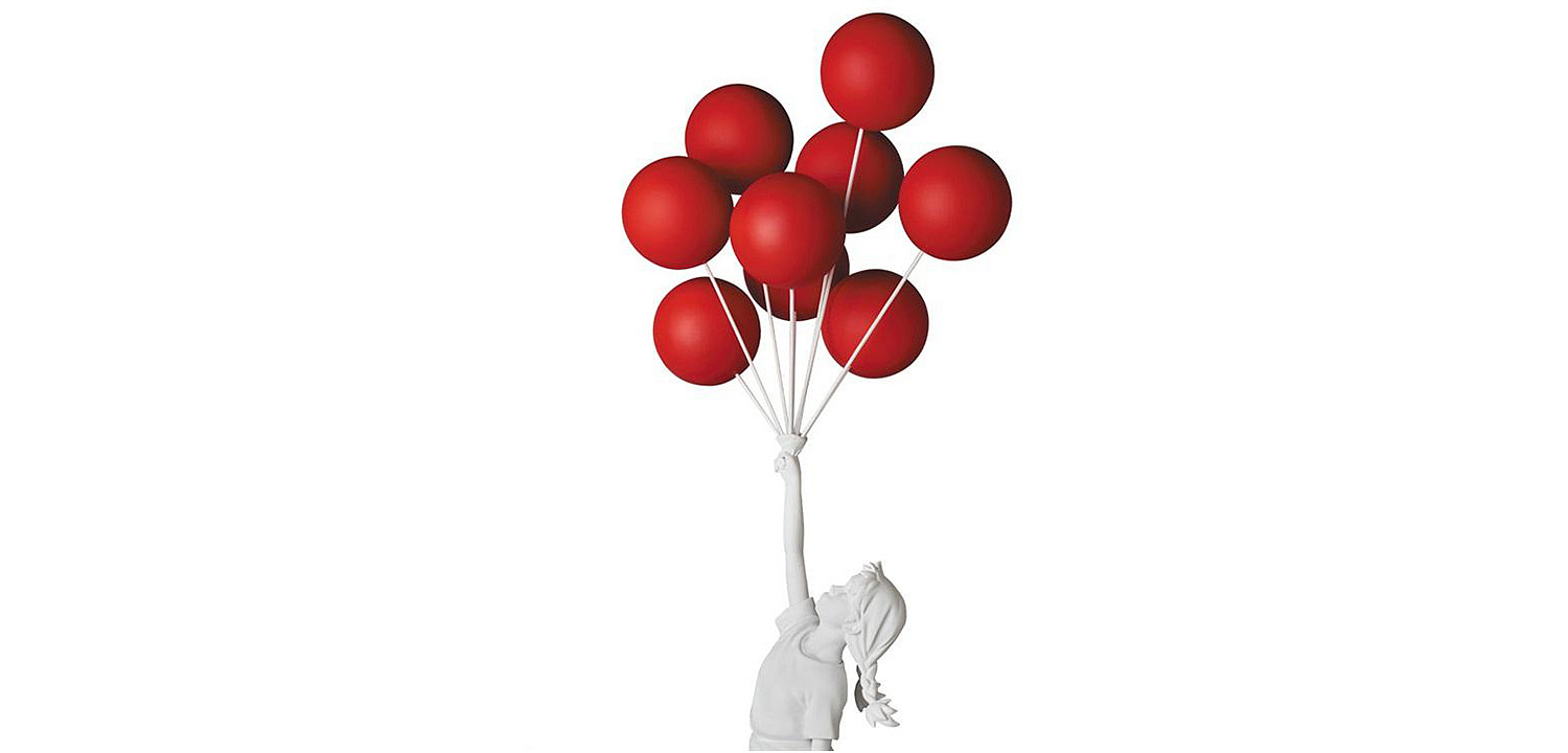 Статуэтка Flying Balloons Girl white and red Статуэтка Flying Balloons Girl white and red - Loft-Concept в Челябинске