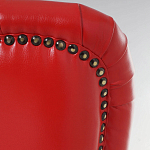 Кресло с обивкой из эко-кожи Harper Armchair Red варинант исполнения - 5 | Loft Concept в Челябинске