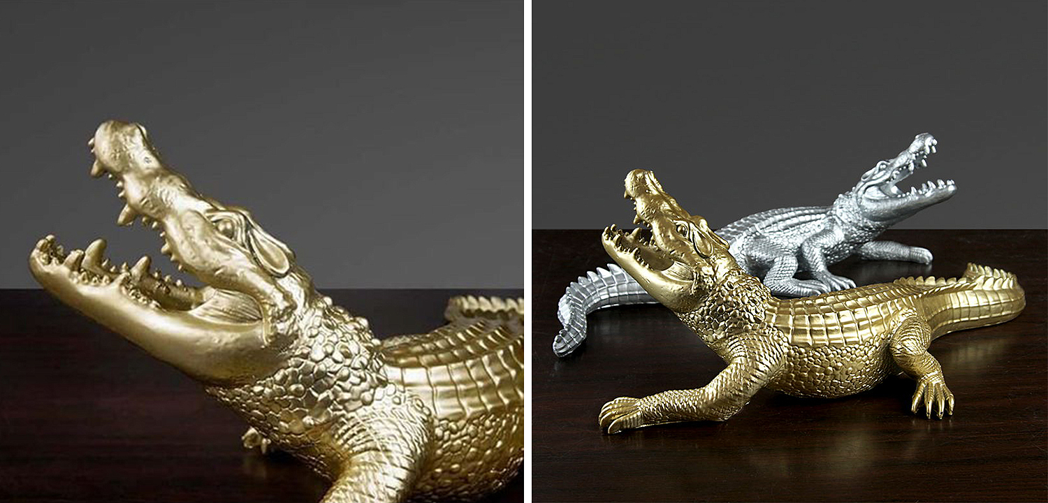 Статуэтка Crocodile Gold Статуэтка Crocodile Gold - Loft-Concept в Челябинске