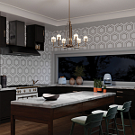  Люстра с прозрачными рифлеными цилиндрическими плафонами Kichler варинант исполнения - 28 | Loft Concept в Челябинске