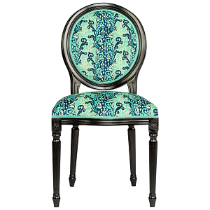 Стул из натурального бука Ikat Pattern бирюзовый