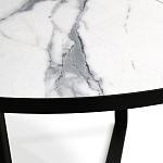 Стол обеденный раздвижной со столешницей белый мрамор Magali варинант исполнения - 8 | Loft Concept в Челябинске