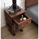 Тумбочка прикроватная с ящиком и дверцей Робот Robot Desk варинант исполнения - 6 | Loft Concept в Челябинске