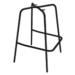 Барный стул со спинкой и подлокотниками на 4-х металлических ножках Douglas Rhombus Серый Велюр варинант исполнения - 5 | Loft Concept в Челябинске