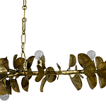 Линейная люстра Brass Eucalyptus Branches Lighting Chandelier варинант исполнения - 3 | Loft Concept в Челябинске