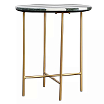 Столик приставной с круглой столешницей с полосатым узором Tabletops with Striped Pattern варинант исполнения - 1 | Loft Concept в Челябинске