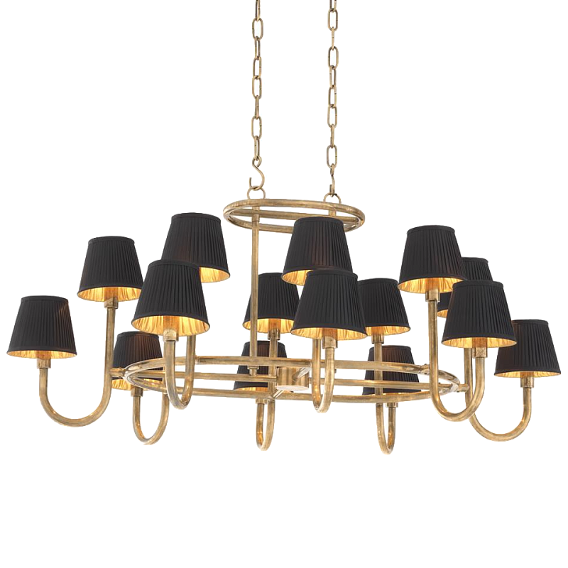 Люстра Chandelier Sparrows Латунь Черный Люстра Chandelier Sparrows Латунь Черный в Челябинске | Loft Concept