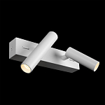 Бра с двумя цилиндрическими повортными спотами белого цвета Trumpet tube варинант исполнения - 3 | Loft Concept в Челябинске