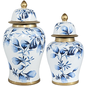 Ваза с крышкой Blue Plant Vase