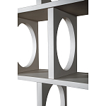 Белый дизайнерский Стеллаж Ring White Wood Bookcase варинант исполнения - 3 | Loft Concept в Челябинске