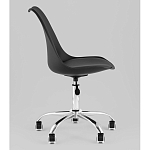 Офисный стул на металлическом основании EGGERY Black пластик варинант исполнения - 4 | Loft Concept в Челябинске