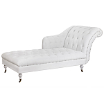 Кушетка белая с мягкой обивкой из велюра Michael Couch варинант исполнения - 1 | Loft Concept в Челябинске