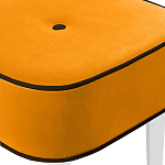 Квадратный мягкий пуф на белых ножках Winton Pouf Square варинант исполнения - 24 | Loft Concept в Челябинске