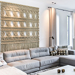 Панно на стену плетеное Макраме бежевый цвет  варинант исполнения - 12 | Loft Concept в Челябинске