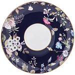 Чайный сервиз из фарфора темно-синий с рисунком цветов на 6 персон 14 предметов 300 мл Garden Whisper Porcelain Set  варинант исполнения - 3 | Loft Concept в Челябинске