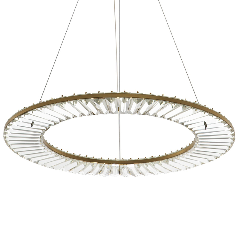 Кольцевая люстра с хрустальным декором Maude Crystal Chandelier Бронза Прозрачный Кольцевая люстра с хрустальным декором Maude Crystal Chandelier Бронза Прозрачный в Челябинске | Loft Concept