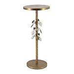 Столик золотистый с цветочной композицией на основании Forest Fairy Tale варинант исполнения - 3 | Loft Concept в Челябинске