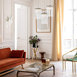 Бра с бронзовыми акцентами и прозрачными стеклянными каплями Droplet Bra варинант исполнения - 4 | Loft Concept в Челябинске