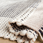 Ковер Woven from Wool с бахромой по краям варинант исполнения - 2 | Loft Concept в Челябинске