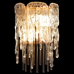 Бра с эффектом стекающего стекла и прозрачными трубками Textured Glass варинант исполнения - 1 | Loft Concept в Челябинске