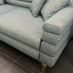 Дизайнерский Диван Lancaster Серо-голубое букле варинант исполнения - 2 | Loft Concept в Челябинске