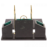 Настольный письменный набор из змеевика с часами Successful Leader варинант исполнения - 3 | Loft Concept в Челябинске