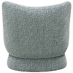 Дизайнерское мягкое кресло без подлокотников в голубой пестрой обивке Roux Armchair варинант исполнения - 2 | Loft Concept в Челябинске