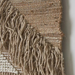 Панно из шерсти и хлопка с узором Beige Calista Cascade варинант исполнения - 6 | Loft Concept в Челябинске