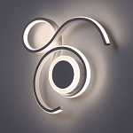 Бра белого цвета с изогнутыми световыми линиями и круглым основанием Luke Lampco Tracer Lamp варинант исполнения - 2 | Loft Concept в Челябинске