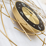 Часы настенные из металла с чёрным циферблатом Current Time варинант исполнения - 3 | Loft Concept в Челябинске