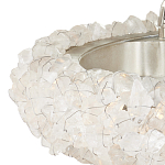 Люстра светодиодная фактурная в форме кольца Amber Crystal варинант исполнения - 2 | Loft Concept в Челябинске