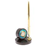 Часы настольные с ручкой из натурального камня Stone Clock варинант исполнения - 2 | Loft Concept в Челябинске