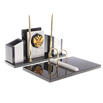 Настольный письменный набор из мрамора и змеевика с гербом России Marble Accessory варинант исполнения - 2 | Loft Concept в Челябинске