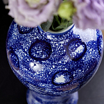 Ваза из фарфора сине-белого цвета Blue & White Ornament  варинант исполнения - 6 | Loft Concept в Челябинске