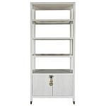 Стеллаж со стеклянными полками Elsa Dreams White варинант исполнения - 8 | Loft Concept в Челябинске