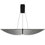 Люстра в виде распахнутых крыльев из тонких металлических планок Flight of Freedom варинант исполнения - 9 | Loft Concept в Челябинске