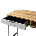 Стол рабочий в стиле лофт с ящиком и нишей для хранения Urban Style Space варинант исполнения - 3 | Loft Concept в Челябинске