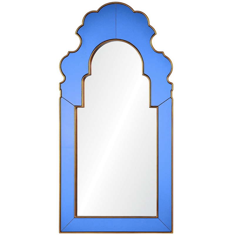 Настенное зеркало в синей зеркальной раме Filibert Mirror Синий Зеркало Настенное зеркало в синей зеркальной раме Filibert Mirror Синий Зеркало в Челябинске | Loft Concept