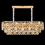 Люстра овальная каскадная с подвесками в форме колец Galaxy of Light варинант исполнения - 4 | Loft Concept в Челябинске