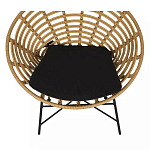 Стул круглый с ротанговым плетением Round Wicker Stool варинант исполнения - 5 | Loft Concept в Челябинске