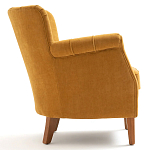 Кресло велюровое на ножках из массива ясеня Jessie Armchair варинант исполнения - 3 | Loft Concept в Челябинске