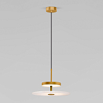 Светодиодный подвесной светильник латунь с мраморным рассеивателем варинант исполнения - 1 | Loft Concept в Челябинске