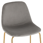 Барный стул на золотистых ножках VENDRAMIN Grey варинант исполнения - 6 | Loft Concept в Челябинске