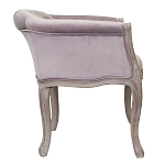 Кресло низкое в стиле прованс Розовый Велюр Louis French Armchair  варинант исполнения - 1 | Loft Concept в Челябинске