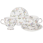 Чайный сервиз из фарфора на 2 персоны 4 предмета Tea Flower Set варинант исполнения - 1 | Loft Concept в Челябинске