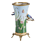 Ваза из фарфора с птицами на бронзовой ветке Garden of Eden варинант исполнения - 2 | Loft Concept в Челябинске