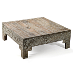 Кофейный стол Carved Сoffee table ручная резьба по дереву варинант исполнения - 4 | Loft Concept в Челябинске