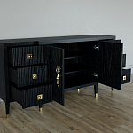 Большой Комод-буфет Elsa Dreams Black с ящиками варинант исполнения - 1 | Loft Concept в Челябинске